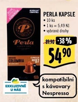 Kapsle Nespresso AH Perla