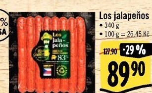 Klobásy na grilování Los Jalapeňos Kostelecké uzeniny