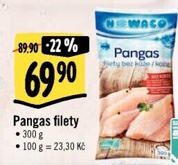 Pangasius filety mražený Nowaco