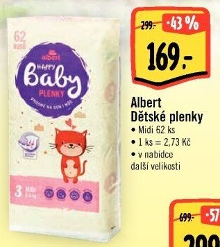 Pleny dětské Albert