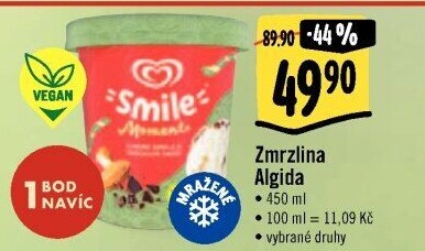 Zmrzlina v kelímku Smile Algida