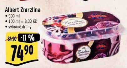 Zmrzlina ve vaničce Albert