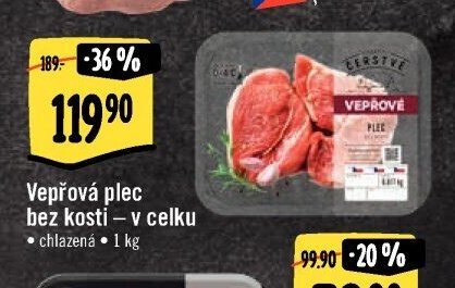 Vepřová plec bez kosti