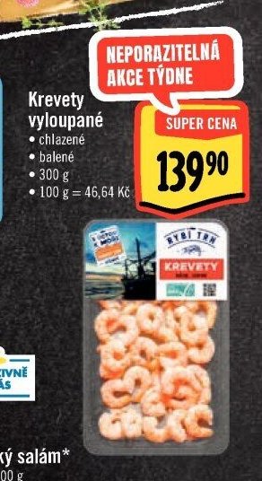 Krevety vyloupané