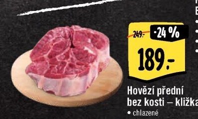 Hovězí přední bez kosti - kližka