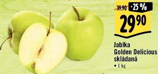 Jablka Golden Delicious