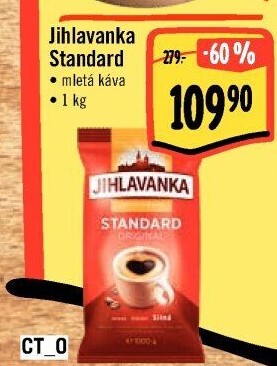 Mletá káva Standard Jihlavanka