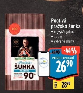 Poctivá pražská šunka nejvyšší jakosti Kostelecké uzeniny