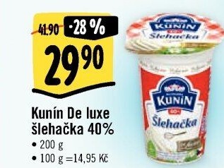 Šlehačka de luxe Kunín 40%
