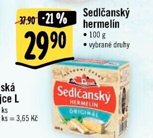 Sýr Hermelín Sedlčanský
