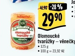 Sýr tvarůžky olomoucké věnečky A.W.