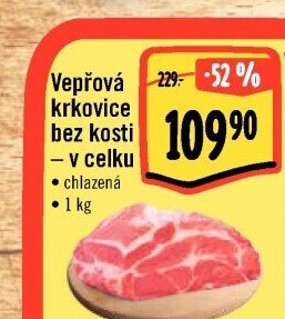 Vepřová krkovice bez kosti