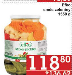 Konzervovaná zelenina Mixed Pickles Efko