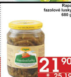 Lusky fazolové Rapa