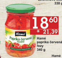 Paprika červená Hamé