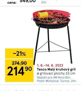 Tesco Malý kruhový gril