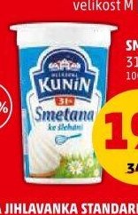 Smetana ke šlehání Kunín 31 % 200 g