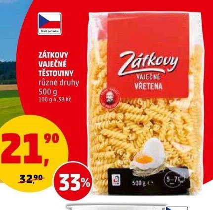 ZÁTKOVY VAJEČNÉ TĚSTOVINY různé druhy