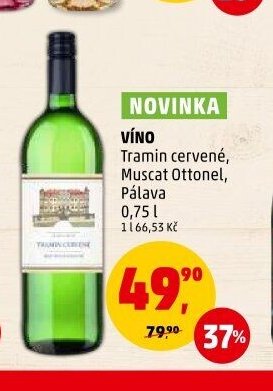 VÍNO Tramín červené, Muscat Ottonel, Pálava