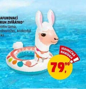 NAFUKOVACÍ KRUH ZVÍŘÁTKO motiv lama, jednorožec, krokodýl