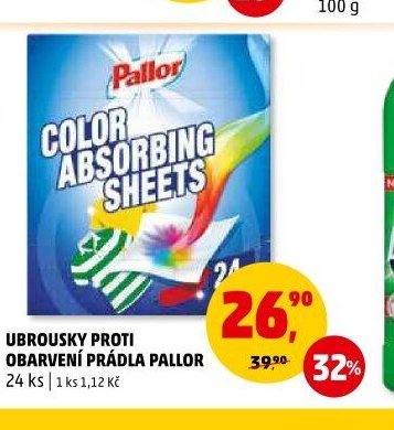 UBROUSKY PROTI OBARVENÍ PRÁDLA PALLOR