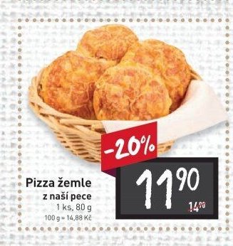 Pizza žemle z naší pece