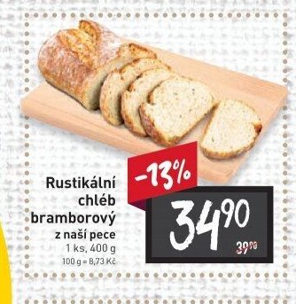Rustikální chléb bramborový z naší pece