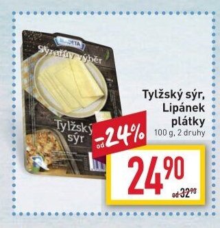 Tylžský sýr, Lipánek plátky