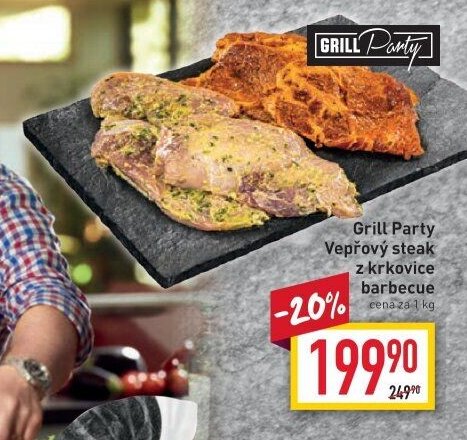Grill Party Vepřový steak z krkovice barbecue