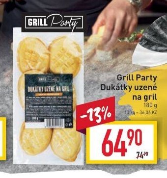 Grill Party Dukátky uzené na gril
