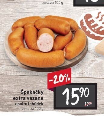 Špekáčky extra vázané