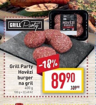 Grill Party Hovězí burger na gril