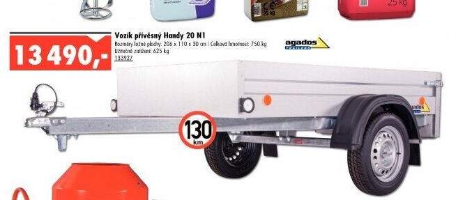 Přívěsný vozík Handy Agados