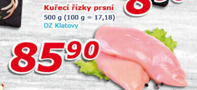 Kuřecí prsní řízky DZ Klatovy