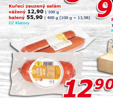 Kuřecí zauzený salám DZ Klatovy