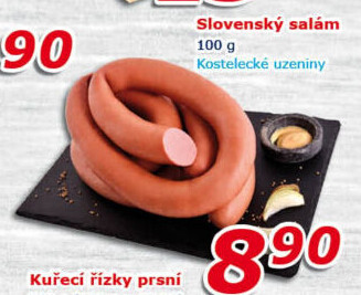 Salám slovenský točený Kostelecké uzeniny