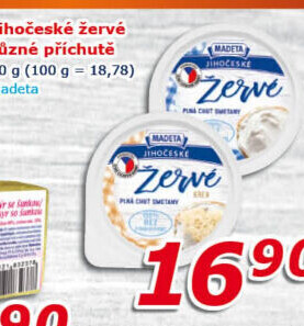 Žervé Jihočeské Madeta