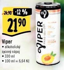 Alkoholický nápoj Hard Seltzer Viper