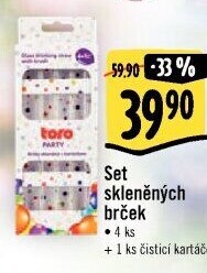 Brčka - slámky skleněná Toro