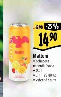 Ochucená voda Mattoni