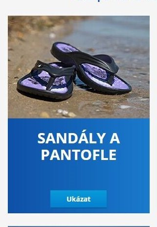 SANDÁLY A PANTOFLE
