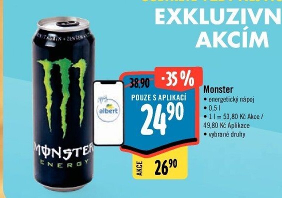 Energetický nápoj Monster Energy - Albert akcniletaky.com