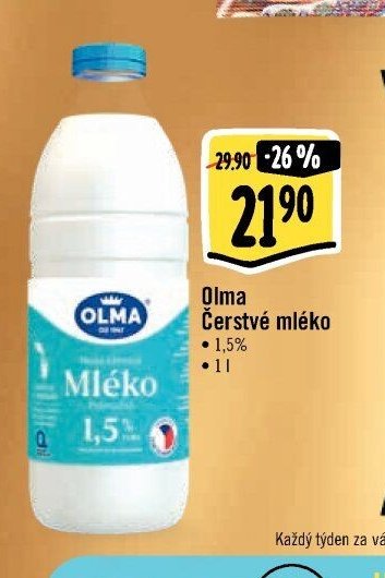 Olma Čerstvé mléko 1,5%