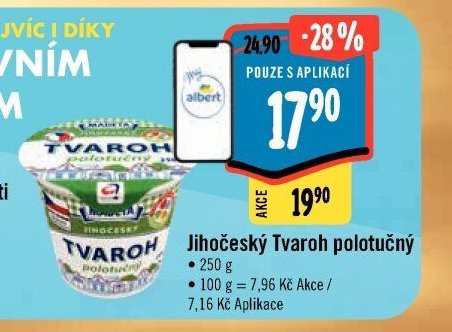 Jihočeský Tvaroh polotučný