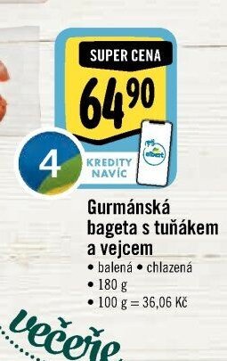 Gurmánská bageta s tuňákem a vejcem