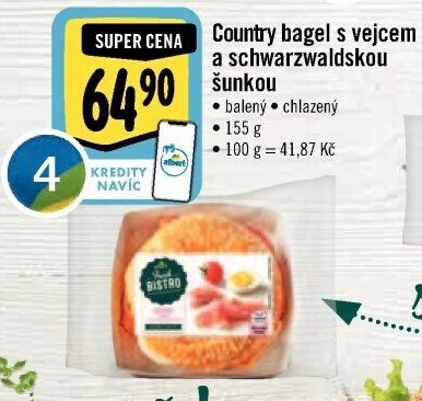 Bagel obložený Albert Fresh Bistro