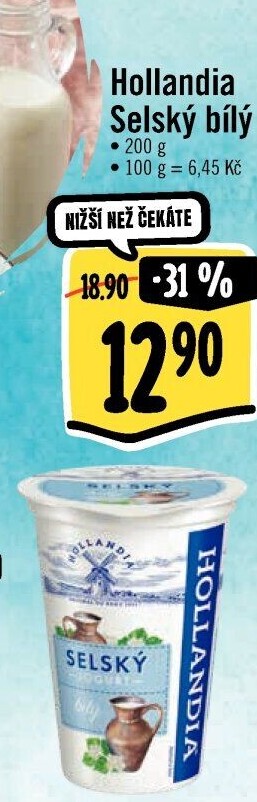 Bílý jogurt selský Hollandia