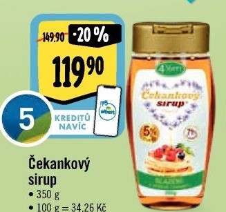 Čekankový sirup 4Slim