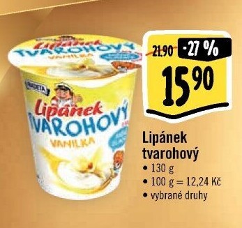 Dezert Lipánek tvarohový Madeta