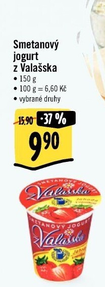 Jogurt smetanový ochucený z Valašska Mlékárna Valašské Meziříčí